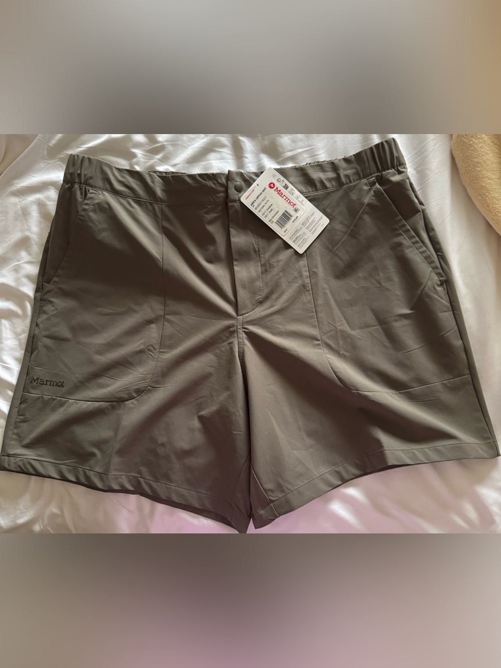 Marmot Men's Olive Green Performance Shorts